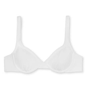 Xhilaration Ribbed Underwire Bikini Top White | Size XS